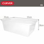 Caja de Almacenaje con Tapa Curver Blanco Plástico 40 L 55 x 28 x 35 cm (5 Unidades)