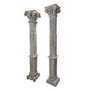 DKD Home Decor Columna Decorativa Antique Columns en Teca Natural 30x200x30 cm