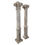 DKD Home Decor Columna Decorativa Antique Columns en Teca Natural 30x200x30 cm