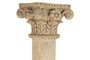 DKD Home Decor Columna Decorativa Antique Columns en Teca Natural 30x200x30 cm