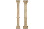 DKD Home Decor Columna Decorativa Antique Columns en Teca Natural 30x200x30 cm