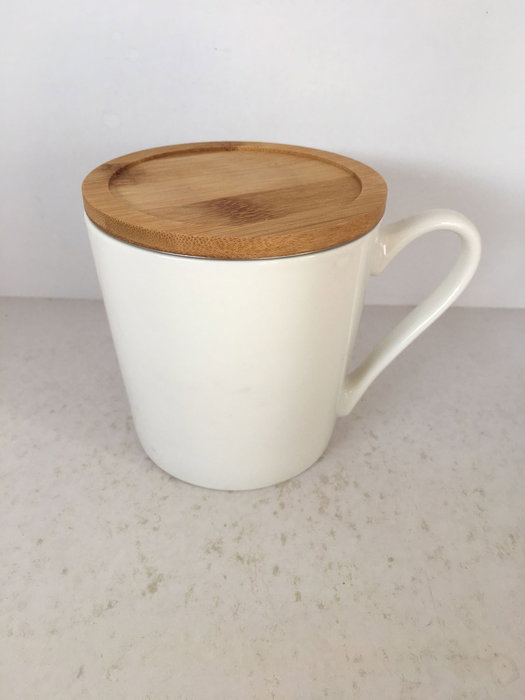 Mug Infusiones Chic DKD Home Decor Negro 9.5 x 10 x 13 cm (4 Unidades)