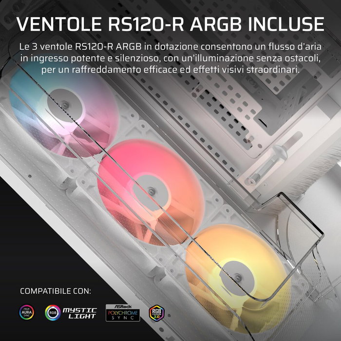Corsair AIR 5400 RS-R ARGB Semitorre Blanca