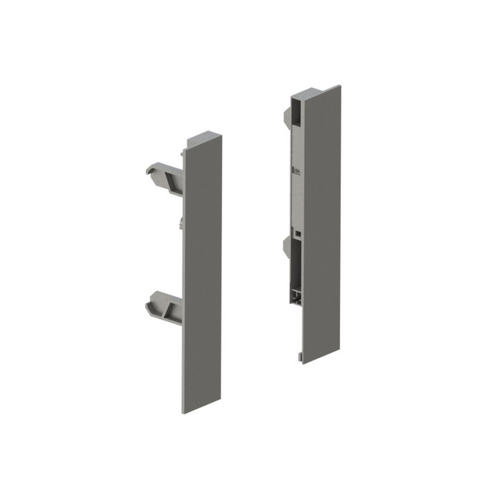 HERRAJES ALK Juego Fijación Frontal Qube H90 H120 H185 Antracita Altura H185