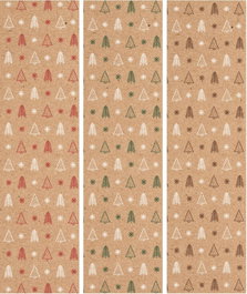 WONDER WRAPPER Papel de Regalo Rollo Kraft Reciclado Navidad 0,7x2 m (Caja de 50) manuluey_color_unsupported_logic_placeholder_kraft