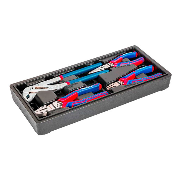 Workpro Juego de 4 Alicates Cromo Vanadio - Punta Larga 160mm, Corte 160mm, Universal 200mm, Pico Loro 250mm