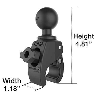 RAM Mounts RAM Tough-Claw Small Clamp Ball Base