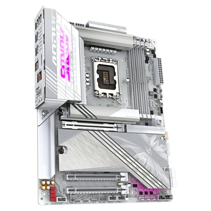 Gigabyte Z890 AORUS ELITE X ICE Placa Base ATX - Intel LGA 1851, DDR5 Hasta 9500MHz, Wi-Fi 7, Thunderbolt 4, S1851/DDR5/ATX Gigabyte Z890 AORUS ELITE X ICE Placa Base ATX - Intel LGA 1851, DDR5 Hasta 9500MHz, Wi-Fi 7, Thunderbolt 4, S1851/DDR5/ATX