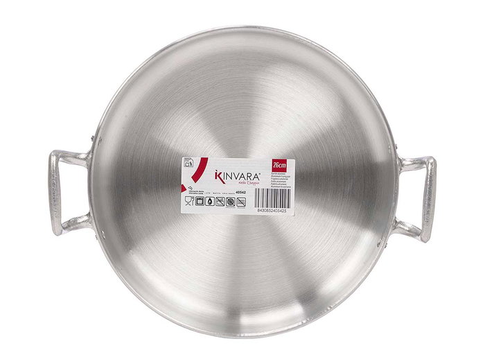KINVARA Sartén de Aluminio de 26 cm, Plata