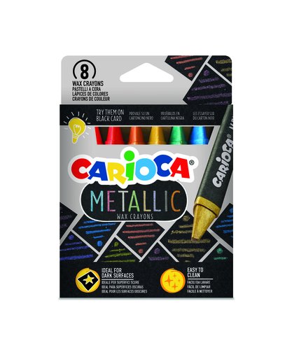 Carioca Ceras Maxi Wax Metallic - 8 Uds - Ref. 43163 Carioca Ceras Maxi Wax Metallic - 8 Uds - Ref. 43163