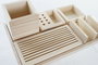 DKD Home Decor Organizador de Madera Natural 35x23x12 cm
