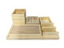 DKD Home Decor Organizador de Madera Natural 35x23x12 cm