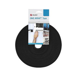 VELCRO One Wrap Band 13 mm negro 25 m