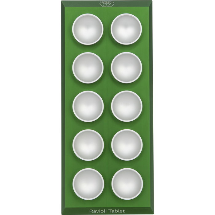 Marcato Ravioli Tablet Green Ravioliform en Verde / Plata