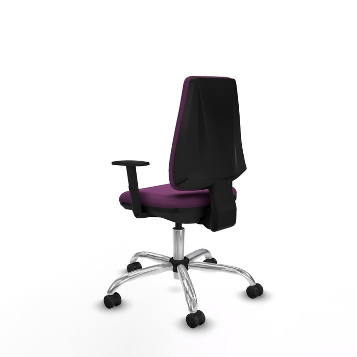 PIQUERAS Y CRESPO Silla de oficina Elche Morada con Mecanismo de Contacto Permanente