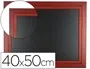 Liderpapel Pizarra Negra Mural de Madera para Rotulador Tiza 40x50cm