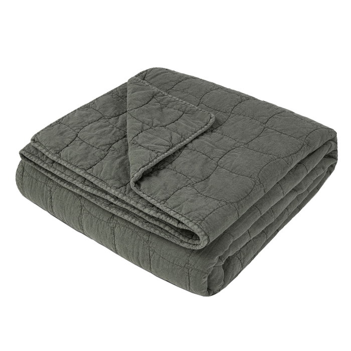 DKD Home Decor Colcha Boho Verde 260 x 180 cm (2 Unidades)