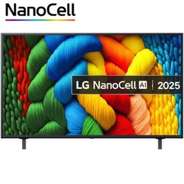 LG 50NANO80A6B - Televisor 50" Smart TV 4K UHD NanoCell, Procesador α7 AI Gen8, webOS 25, Magic Remote, HDR10, VRR, Modo Filmmaker y WOW Interface