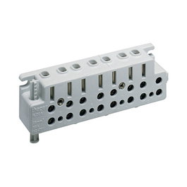 Hager KJ30S Terminal de cableado de 4 polos 63A 400V Gris
