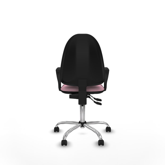 PIQUERAS Y CRESPO Silla de oficina Aýna Rosa con Base Cromada