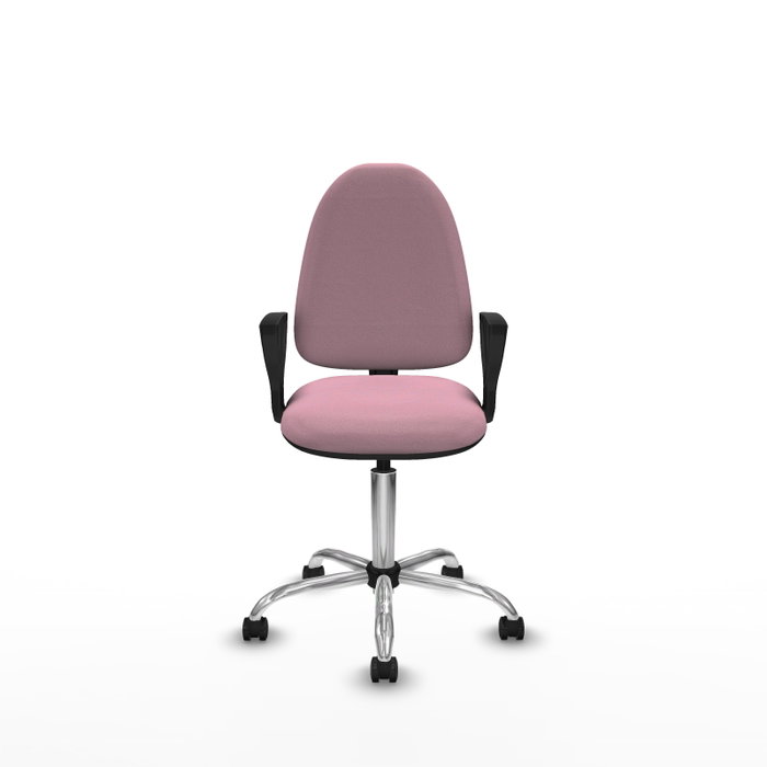 PIQUERAS Y CRESPO Silla de oficina Aýna Rosa con Base Cromada