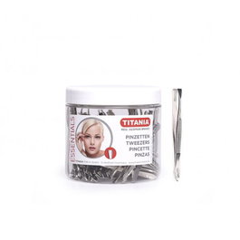 Bifull Pinza de depilar Titania punta recta 100 uds. de forma profesional