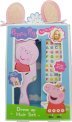 Peppa Pig Set de regalo de cepillo para el pelo de 3 piezas Peppa Pig Set de regalo de cepillo para el pelo de 3 piezas