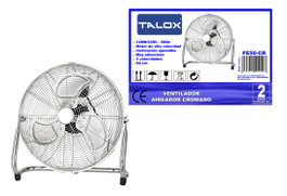 TALOX Ventilador Aireador de Alta Potencia 120W 50cm Cromo