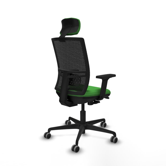 PIQUERAS Y CRESPO Silla de oficina Yunquera con mecanismo Sincro/Traslack, Verde y Negro PIQUERAS Y CRESPO Silla de oficina Yunquera con mecanismo Sincro/Traslack, Verde y Negro