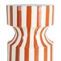 Ixia Mesa Auxiliar Rayas Terracota Metal