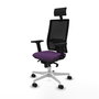 PIQUERAS Y CRESPO Silla de oficina Horna con Mecanismo Sincro, Morado y Negro