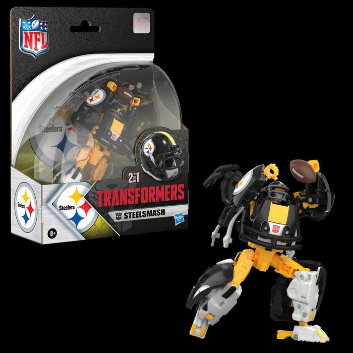 Transformers x NFL Figura Pittsburgh Steelers: Steelsmash 14 cm