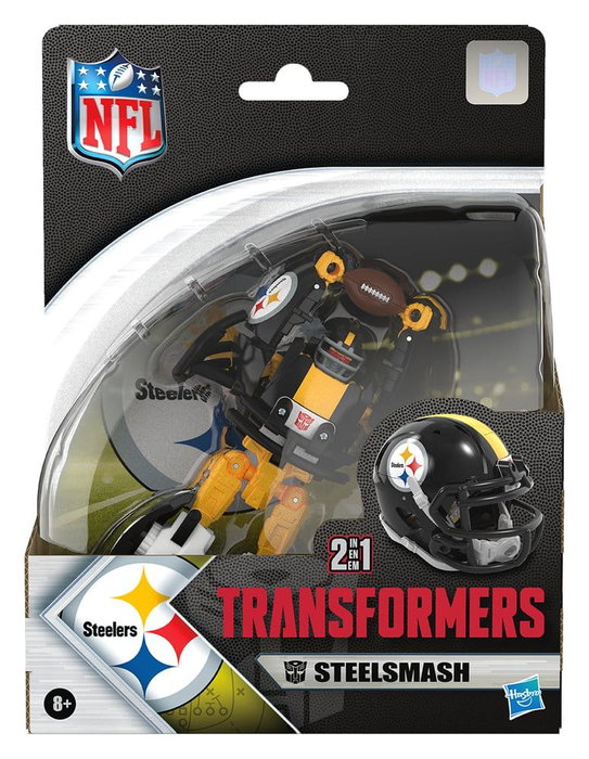 Transformers x NFL Figura Pittsburgh Steelers: Steelsmash 14 cm
