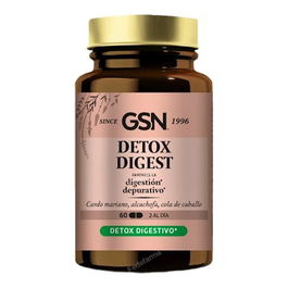GSN Detox Digest 60 Comprimidos - Complemento Detox Hepático para el Bienestar Digestivo y Metabólico