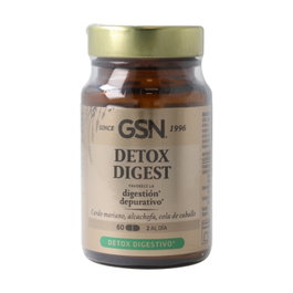 GSN Detox Digest 600 mg 60 Cápsulas Glutation GSH Complemento Alimenticio