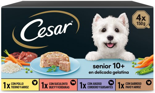 Cesar Multipack Senior Caja 6x4x150g
