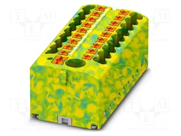 Phoenix Contact 1091670 PTFIX 6/18X2,5 GNYE Bloque de Distribución Verde y Amarillo
