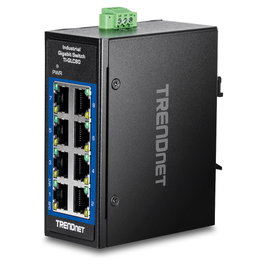 Trendnet Switch no administrado Gigabit Ethernet TI-GLC80 (10/100/1000) Negro