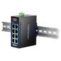 TRENDnet TI-GLC80 Switch Industrial de 8 Puertos Gigabit Ethernet Negro