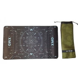 Qiyi Stack Mat Force Awakens - Alfombrilla Oficial de Speedcubing con Bolsa de Transporte y Pestañas para Temporizador, Tapete Antideslizante para Práctica y Competición