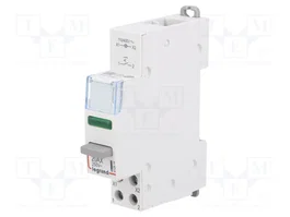 LEGRAND Interruptor de botón Biestable Gris con LED Verde