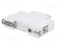 LEGRAND Interruptor de botón Biestable Gris con LED Verde
