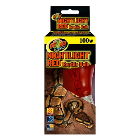ZooMed Bombilla Nocturna Roja para Reptiles 100W ZooMed Bombilla Nocturna Roja para Reptiles 100W