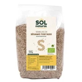 SOLNATURAL Semillas de Sésamo Tostado Ecológico Bio - Paquete 500 g
