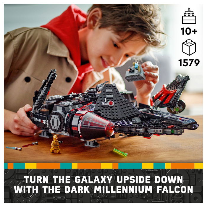 LEGO Star Wars Dunkler Millennium Falke 75389 Juego Construcción 1579 Piezas 10+ Años
