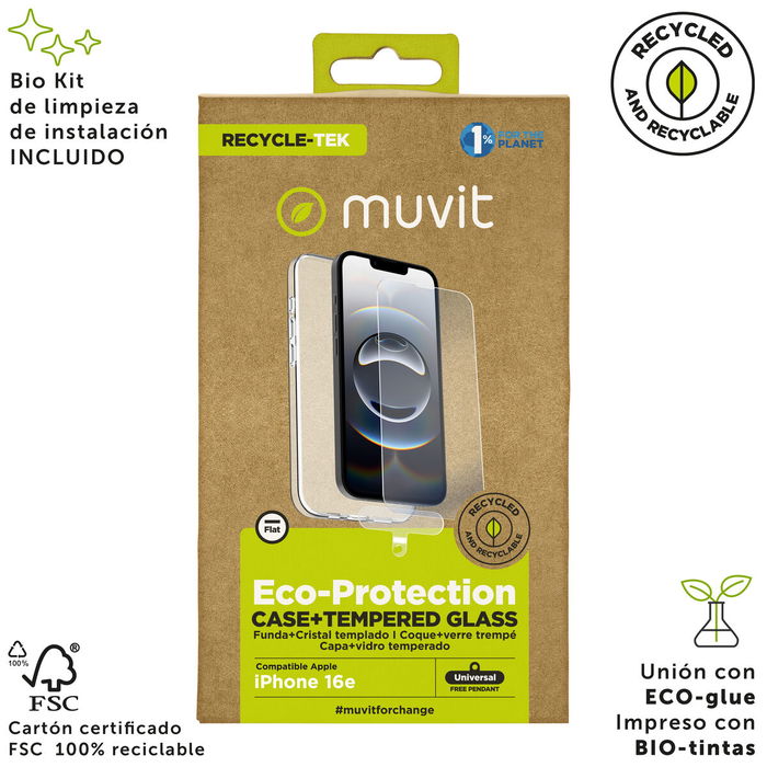 Funda y Protector para Móvil Muvit for Change IPhone 16e