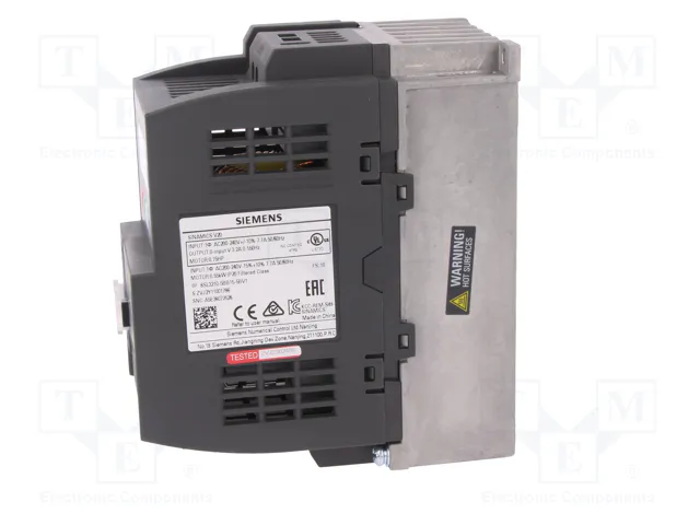 SIEMENS SINAMICS V20 6SL3210-5BB15-5BV1 Inversor Monofásico SIEMENS SINAMICS V20 6SL3210-5BB15-5BV1 Inversor Monofásico