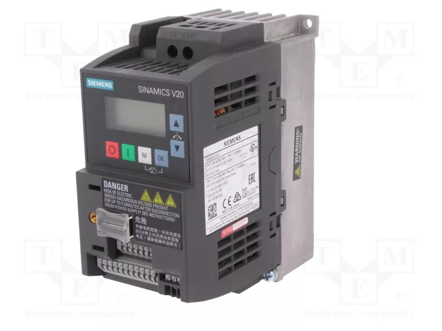 SIEMENS SINAMICS V20 6SL3210-5BB15-5BV1 Inversor Monofásico SIEMENS SINAMICS V20 6SL3210-5BB15-5BV1 Inversor Monofásico