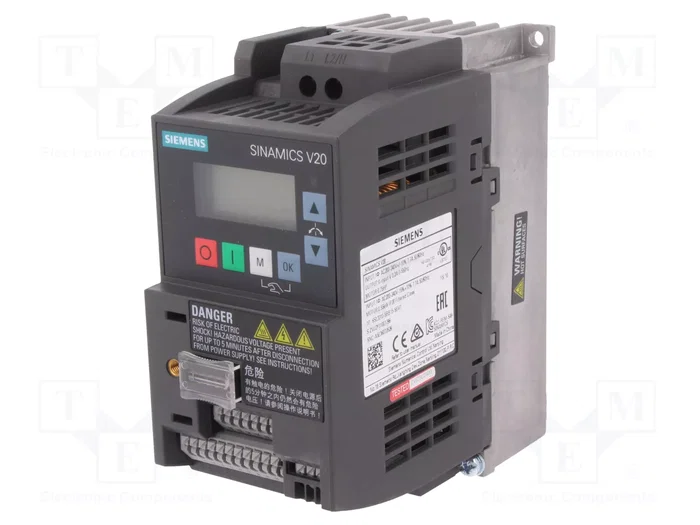 SIEMENS SINAMICS V20 6SL3210-5BB15-5BV1 Inversor Monofásico SIEMENS SINAMICS V20 6SL3210-5BB15-5BV1 Inversor Monofásico