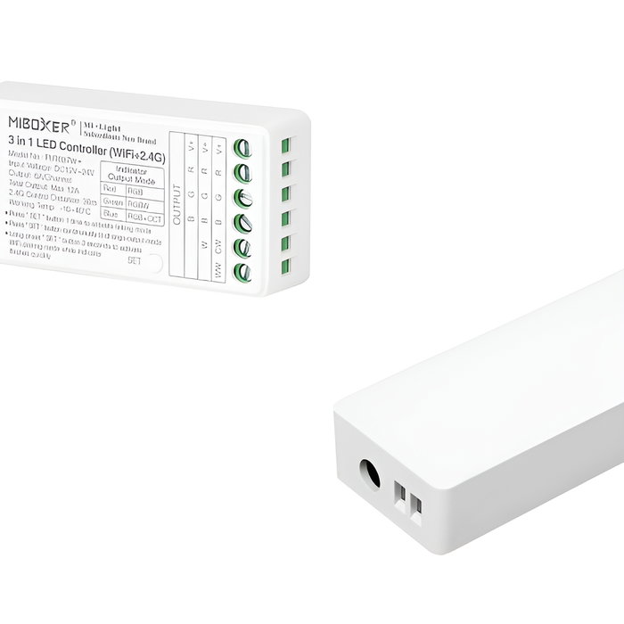 MiBoxer Controlador LED 3 en 1 WiFi 2,4GHz RGB y Blanco HLP-FUT037W